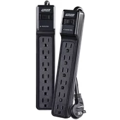 UltraTech 0E-SRGE6F2PK 6-Outlet Surge Protector, 6′ Power Cord, 2-Pack