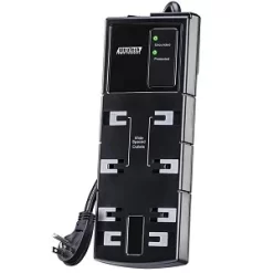 UltraTech 0E-SRGEWDPLG 8-Outlet Surge Protector, 4 Wide-spaced Outlets, 4 Standard-spaced Outlets