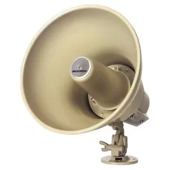 Bogen SPT15A Re-entrant Horn Loudspeaker For 25V And 70V Amplifiers, 15W, Textured Mocha Enamel Finish