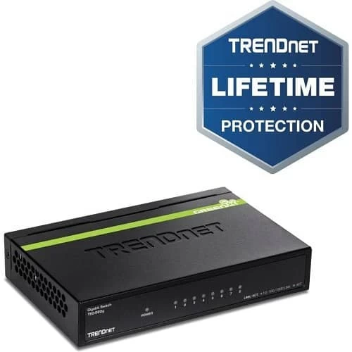 TRENDnet TEG-S80G 8-Port Gigabit GREENnet Switch, 16Gbps