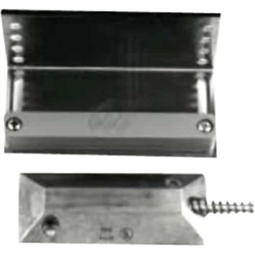 GRI 4532L Floor Mount Miniature Overhead Door Switch Set, L-Bracket, 2-1/2″ Gap, 10W, 200VDC, 0.50A, Closed Loop, N/O, And 36″ Armored Cable, Aluminum