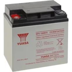Yuasa NPX100RFR 12V, 95W Cell Valve Regulated Rechargeable SLA Battery, M5 Terminals, Flame Retardant