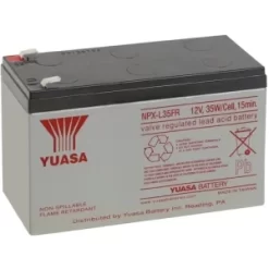Yuasa NPXL35FR 12V 8.5Ah Valve Regulated SLA High Rate AGM Battery (Flame Retardant)