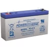 Power Sonic PS-612 PS Series 6V, 1.2Ah General Purpose Rechargeable SLA Battery, F1 Terminals