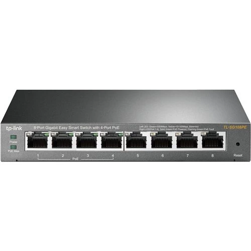 TP-Link TL-SG108PE 8-Port Gigabit Easy Smart Switch With 4-Port PoE