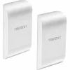 TRENDnet TEW-740APBO2K 10 DBi Wireless N300 Outdoor PoE Preconfigured Point-to-Point Bridge Kit, 2-Pack