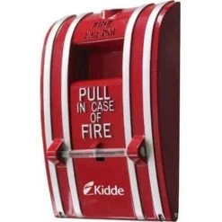 Kidde K-270-DPO Fire Alarm Pull Station, Non-coded, Break Glass, Metal, Double Pole, Open Circuit, Screw Terminal