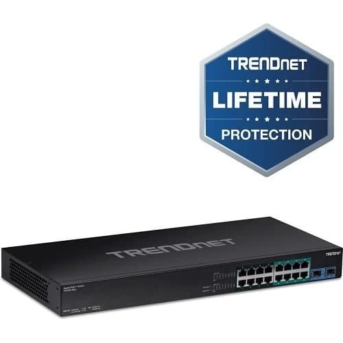 TRENDnet TPE-BG182g 18-Port Gigabit PoE++ Switch, 36Gbps
