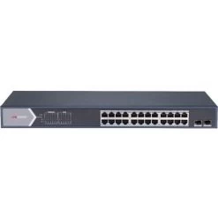 Hikvision DS-3E1526P-SI Smart Managed 24-Port Gigabit PoE Switch, 52Gbps, Blue