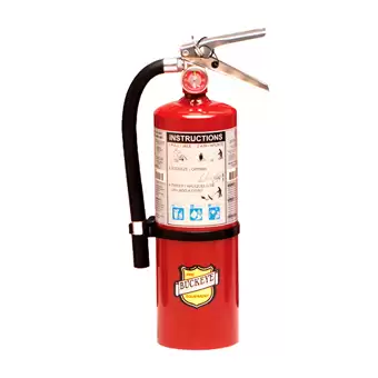 Buckeye 13315 ABC Multipurpose Dry Chemical Hand Held Fire Extinguisher With Aluminum Valve And Vehicle Bracket, 2.5 Lbs Agent Capacity
