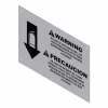 Amerex 14669-P001 PLACARD CAUTION WC ENG/SP
