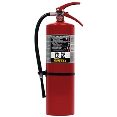 SENTRY Dry Chemical Hand Portable Extinguishers, Class ABC, 5 Lb Cap. Wt.