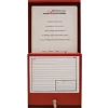 SAE SSU00672 FDB Fire Alarm Documents Box, 12″W X 13.1″H X 2.3″D, Red