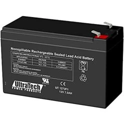 UltraTech 1272F1 12 Volt 7.0 Ah Sealed Lead Acid Battery – F1 Terminal (Replaces IM-1270)