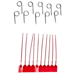 Red Tamper Seals, And Fire Extinguisher Pull PIns 10 QT Each