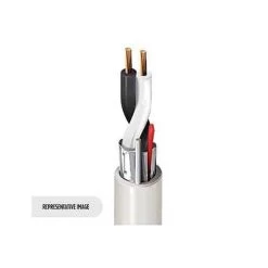 Belden 6500FE 010U250 22/2 Stranded Speaker Cable, Plenum-CMP, Stranded Bare Copper Conductors With Flamarrest Insulation, Beldfoil Shield And Flamarrest Jacket With Ripcord, 250′ (76.2m), Black