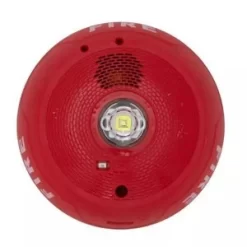 System Sensor PC2RLED L-Series 2-Wire Ceiling Mount Horn Strobe With LED, Red