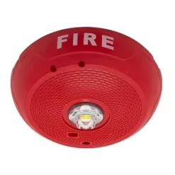 System Sensor SCRLED Series Ceiling Mount Strobe With LED, FIRE Label, Red