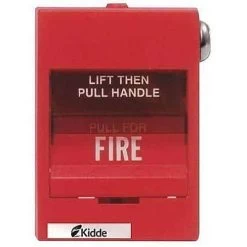 Kidde K-278B-1120 Double Action Fire Alarm Manual Pull Station With Screw Terminals, Single Pole, Open Circuit And Key Reset