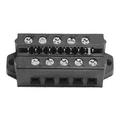 ASCO PCB1B 10 AWG Wiring Base, Plug-in Socket (PCB1B-WKEY)