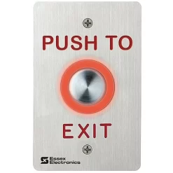 Essex PEB-2S PEB Series Single Gang Piezoelectric “Push To Exit” Switch, Stainless-Steel Faceplate