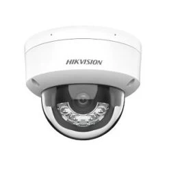 Hikvision DS-2CD3148G2-LISU ColorVu Smart Hybrid Light 4MP Dual Illumination Dome IP Camera, 4mm Fixed Lens, White