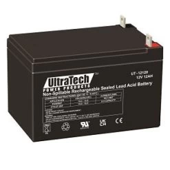 UltraTech IM-12120NB 12V, 12Ah SLA Battery, NB Terminal