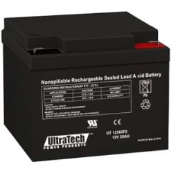UltraTech IM-12260F2 12V, 26Ah SLA Battery, F2 Terminal