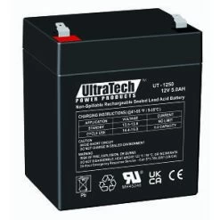 UltraTech IM-1250F2 12V, 5Ah SLA Battery, F2 Terminal