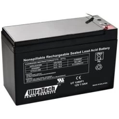 UltraTech IM-1280F1 12V, 8Ah SLA Battery, F1 Terminal