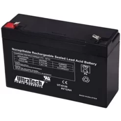 UltraTech IM-6120 6V, 12Ah SLA Battery, F1 Terminal