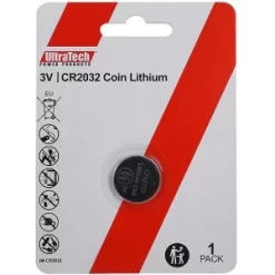UltraTech IM-CR2032 3V Coin Cell Lithium Battery, Non-Rechargeable