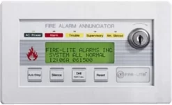 Fire-Lite LCD-80F 80-Character Backlit LCD Remote Fire Annunciator For MS9200UD Series And MS-9600 Series