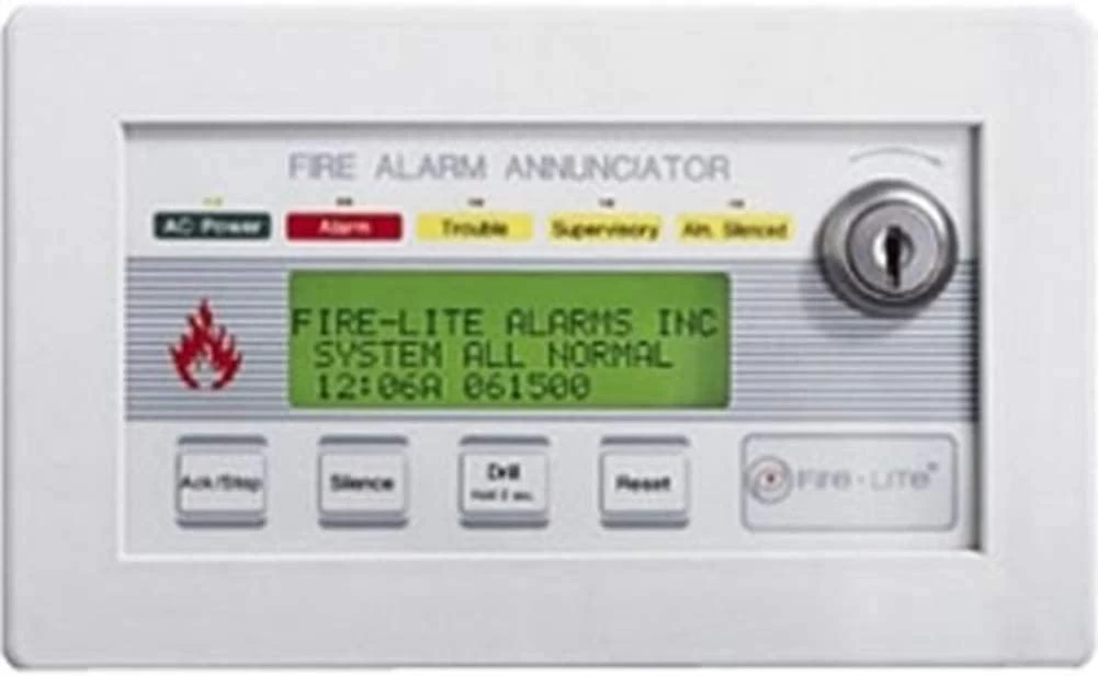 Fire-Lite LCD-80F 80-Character Backlit LCD Remote Fire Annunciator For MS9200UD Series And MS-9600 Series