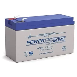 Power Sonic PS-1270F2 PS Series 12V, 7Ah General Purpose Rechargeable SLA Battery, F2 Terminals