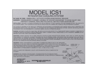 Amerex ICSS4 Conversion/Replacement Nameplate Label