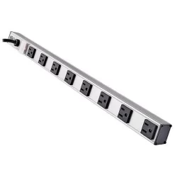 Tripp Lite PS2408 Tripp Lite Power Strip 120V 5-15R Outlet 15′ Cord Vertical Metal 0URM