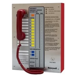 Honeywell Area Of Refuge HON-AOR-10-R Fixed-Station Analog Command Unit With 10 ADA-Compliant Stations