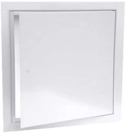 Multi Purpose Metal Access Panel, Cam Lock, 8″Wx8″H, White