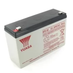 Yuasa NPX50 6V, 50W Cell Valve Regulated Rechargeable SLA Battery, Terminals