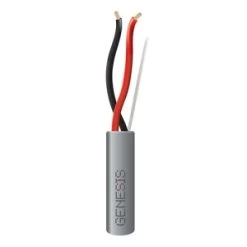 Genesis 21145509 18/2 Stranded Riser Cable, Unshielded, CL3R, FPLR, CMR, FT4, Sunlight Resistant, 500′ (152.4m), REELEX Pull Box, Gray (Replaces 11185509)