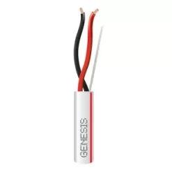 Genesis 3114111R 18/2 Stranded Plenum Cable, Unshielded, CL3P, FPLP, CMP, FT6, 1000′ (304.8 M), REELEX Pull Box, White With Red Stripe