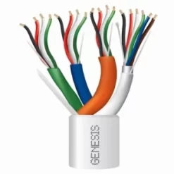 Genesis 31991001 Plenum Composite Access Control Cable, White, 1000′ Reel