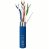 Genesis 51931006 CAT6A Riser Cable, 23/4 Solid BC, Unshielded, UTP, CMR, FT4, 1000′ (304.8m), Reel, Blue