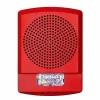 Eaton ELFHSR Wheelock Eluxa Low Frequency Sounder Strobe, Wall, FIRE Lettering, 24V, 110/177 Cd, Indoor, Red