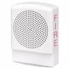 Eaton ELSPKW Wheelock Eluxa LED High Fidelity Speaker, Wall, FIRE Lettering, 24VDC, White