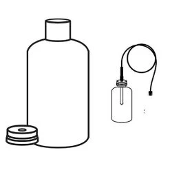 Winland Temp-G-B Glycerin Bottle With Bonded Septa White Cap