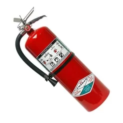 Amerex 398 15-1/2 Pound Halotron I Fire Extinguisher With Brass, Chrome Plated Valve And Wall Bracket